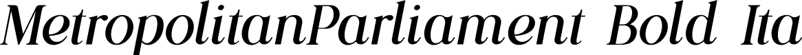 MetropolitanParliament Bold Ita