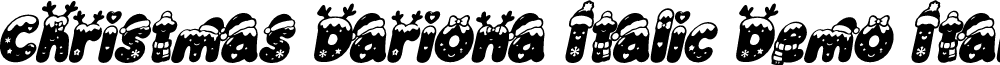 Christmas Dariona Italic Demo Italic