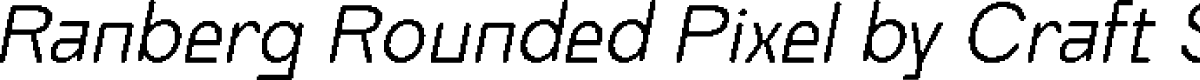 RanbergRoundedPixel-Regular Demo