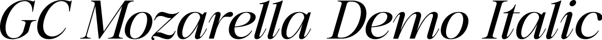 GC Mozarella Demo Italic
