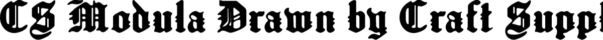 CSModulaDrawn-Regular Demo