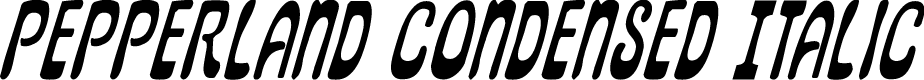 Pepperland Condensed Italic