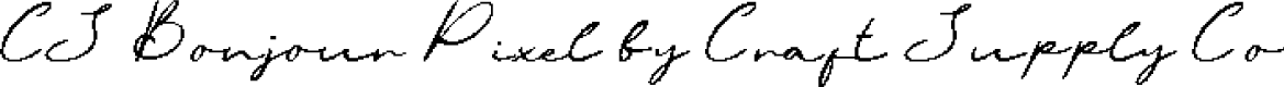 CS Bonjour Pixel Regular Demo