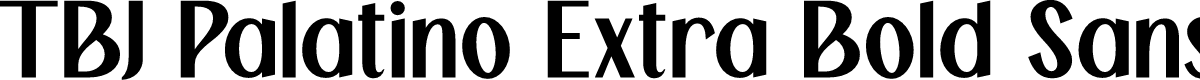 TBJ Palatino Extra Bold Sans