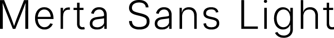 Merta Sans Demo Light