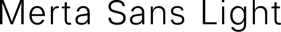 Merta Sans Demo Light