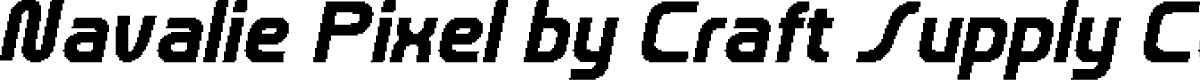 NavaliePixel-Regular Demo