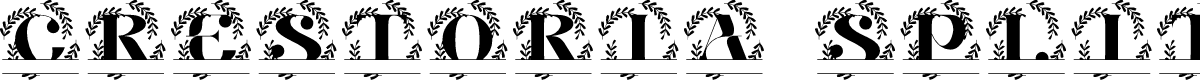 Crestoria Split Monogram