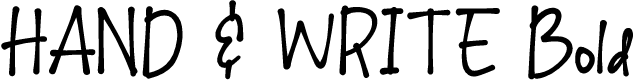 HAND & WRITE Bold