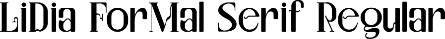 LiDia ForMal Serif Regular