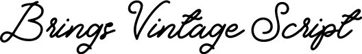 Brings Vintage Script