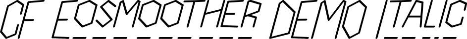 CF Eosmoother DEMO Italic