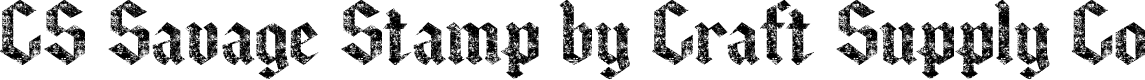 CSSavageStamp-Regular Demo
