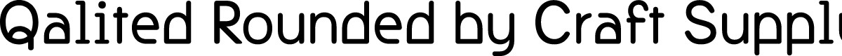 QalitedRounded-Regular Demo