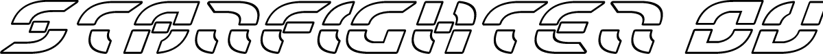 Starfighter Outline Italic