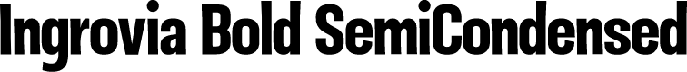 Ingrovia Bold SemiCondensed