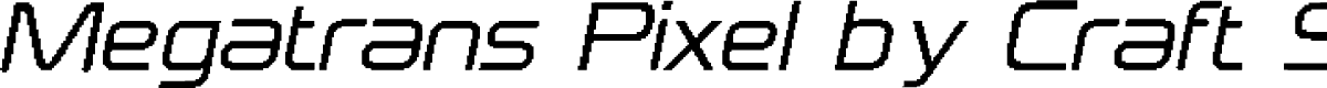 Megatrans Pixel Demo Regular