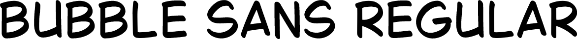 Bubble Sans Regular