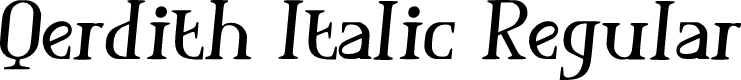 Qerdith Italic Regular