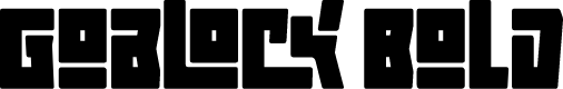 Goblock Bold