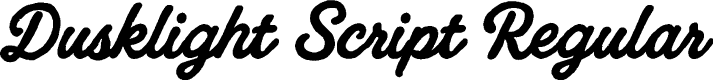 Dusklight Script Regular