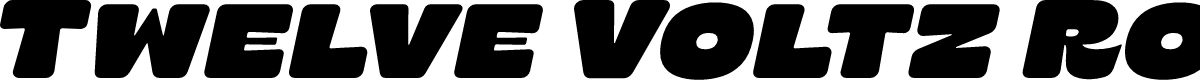 Twelve Voltz Rounded Heavy Bold Italic