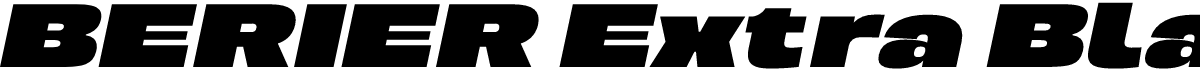 BERIER Extra Black Oblique