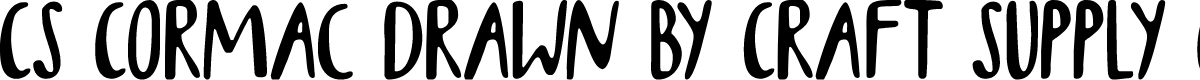 CSCormacDrawn-Regular Demo