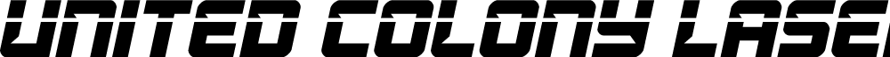 United Colony Laser Italic