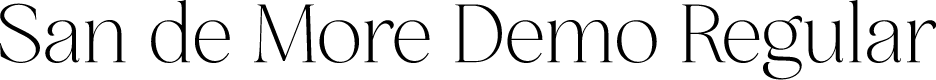 San de More Demo Regular