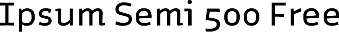 Ipsum Semi 500 Free