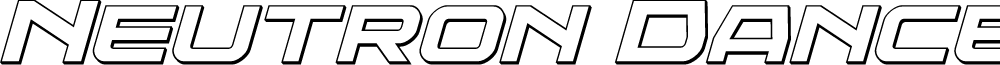 Neutron Dance 3D Italic