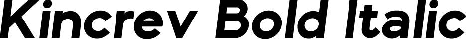 Kincrev Bold Italic