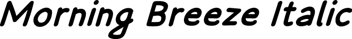 Morning Breeze Italic