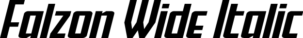 Falzon Wide Italic