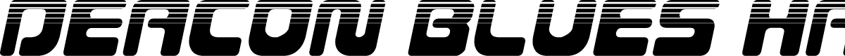 Deacon Blues Halftone Italic