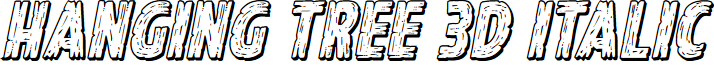 Hanging Tree 3D Italic