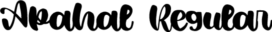Apahal Regular