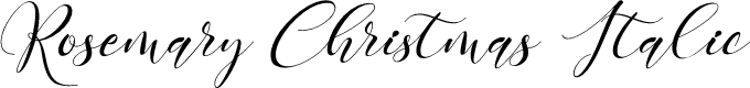 Rosemary Christmas Italic