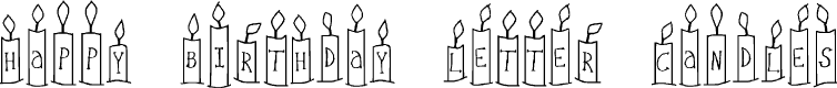 Happy Birthday Letter C Regular
