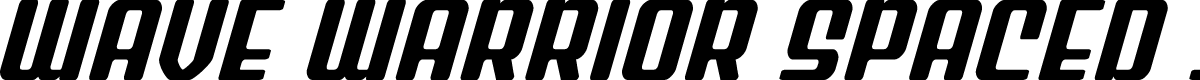 Wave Warrior Spaced Italic
