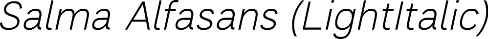 SalmaAlfasans-LightItalic