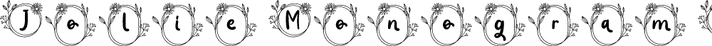 Jolie Monogram Regular