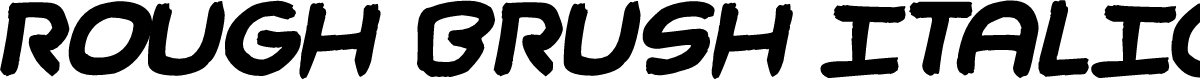 Rough Brush Italic