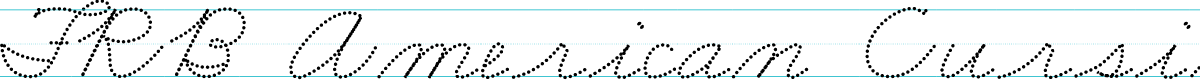 FRB American Cursive DottedMedium
