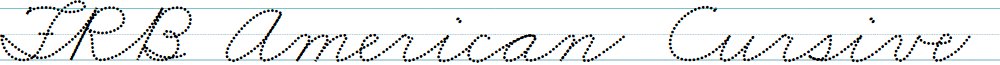 FRB American Cursive DottedMedium