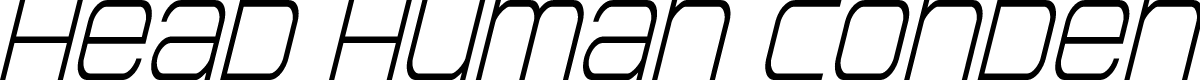 Head Human Condensed Italic