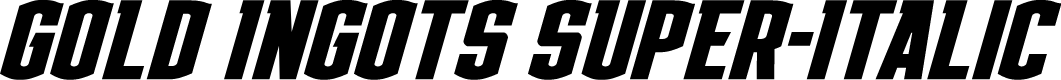 Gold Ingots Super-Italic