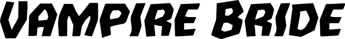 Vampire Bride Expanded Italic