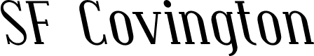 SF Covington Rev Italic